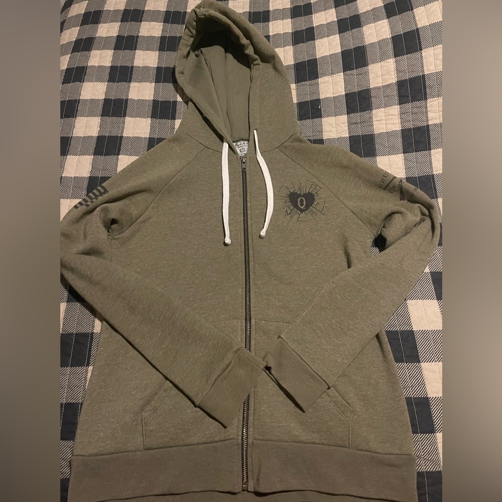 Grunt style Heart of a Warrior zip up